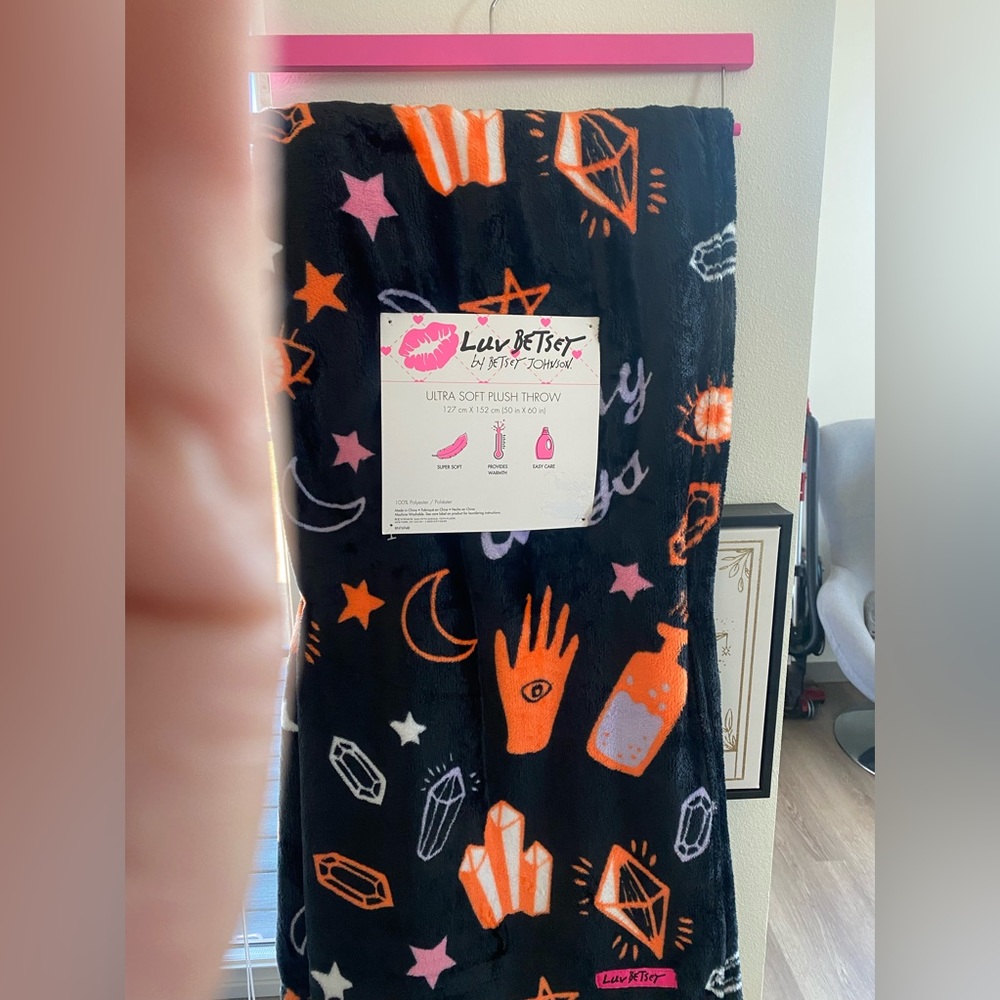 Betsey Johnson Witch Halloween Blanket
